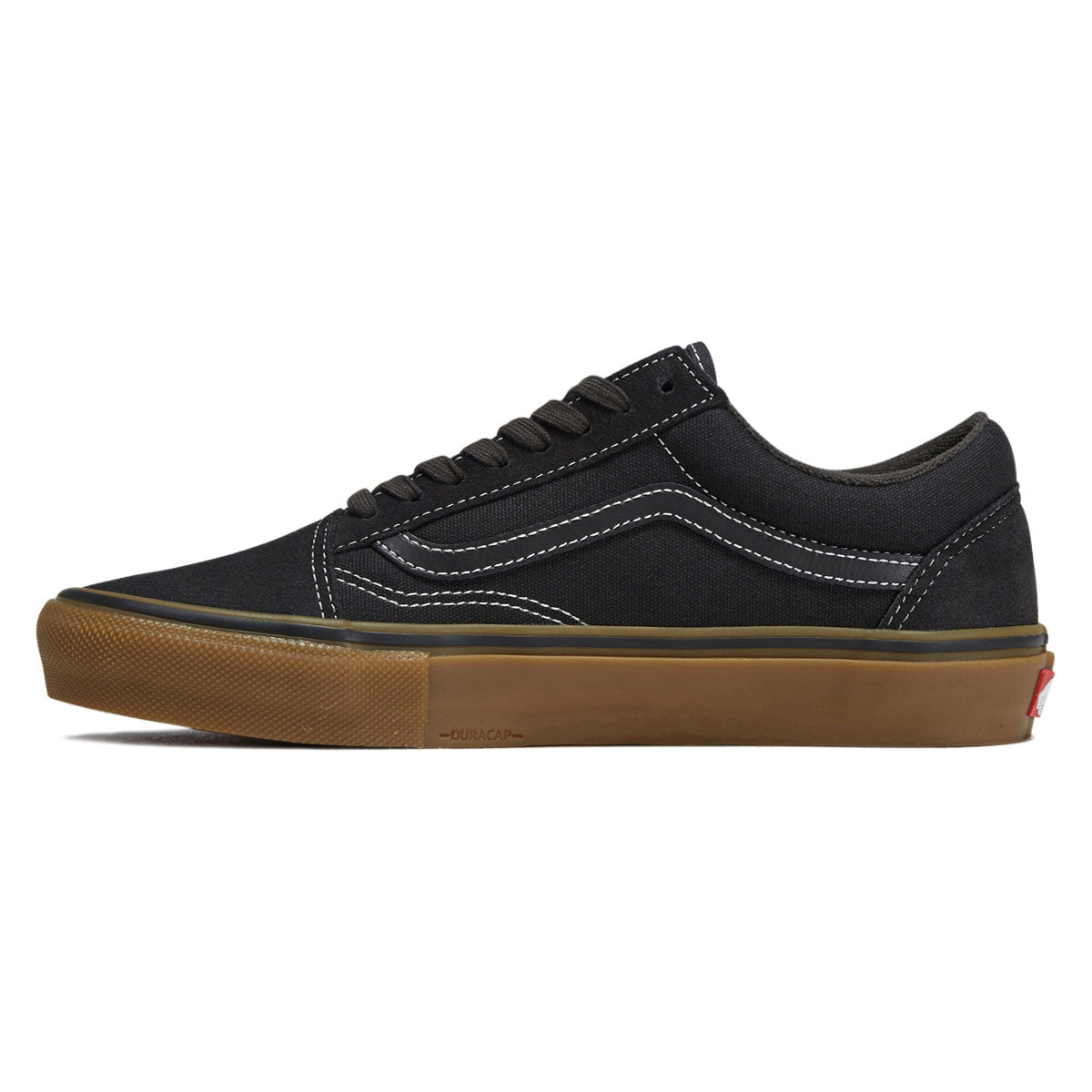 Vans Skate Old Skool Shoes - Faded Black/Gum image 2
