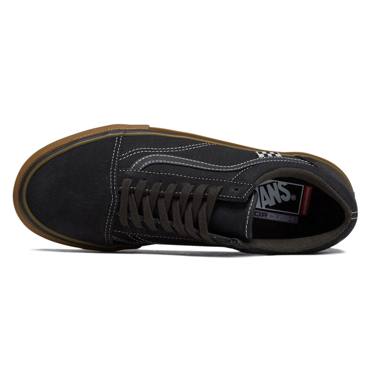 Vans Skate Old Skool Shoes - Faded Black/Gum image 3