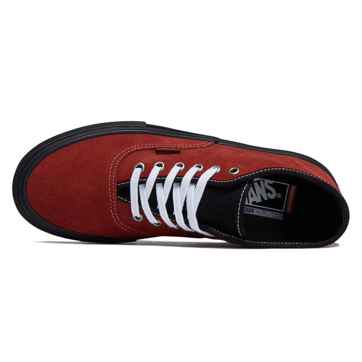 Vans Skate Authentic Mid Shoes - Poppy Ember Red image 3