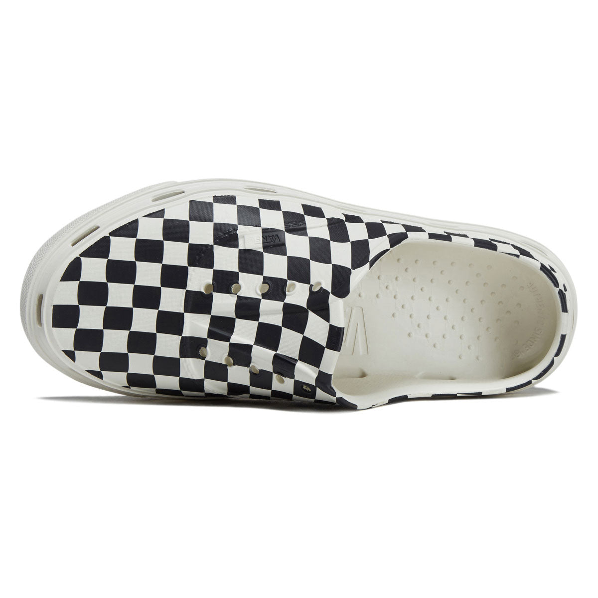 Vans Authentic Foam Mule Shoes - Checkerboard Black/Marshmallow image 3