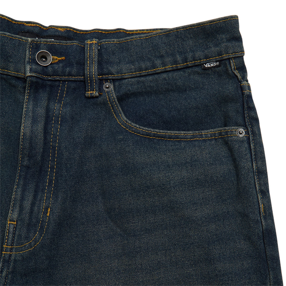 Vans Check-5 Baggy Denim Shorts - Dirty Medium Indigo image 5