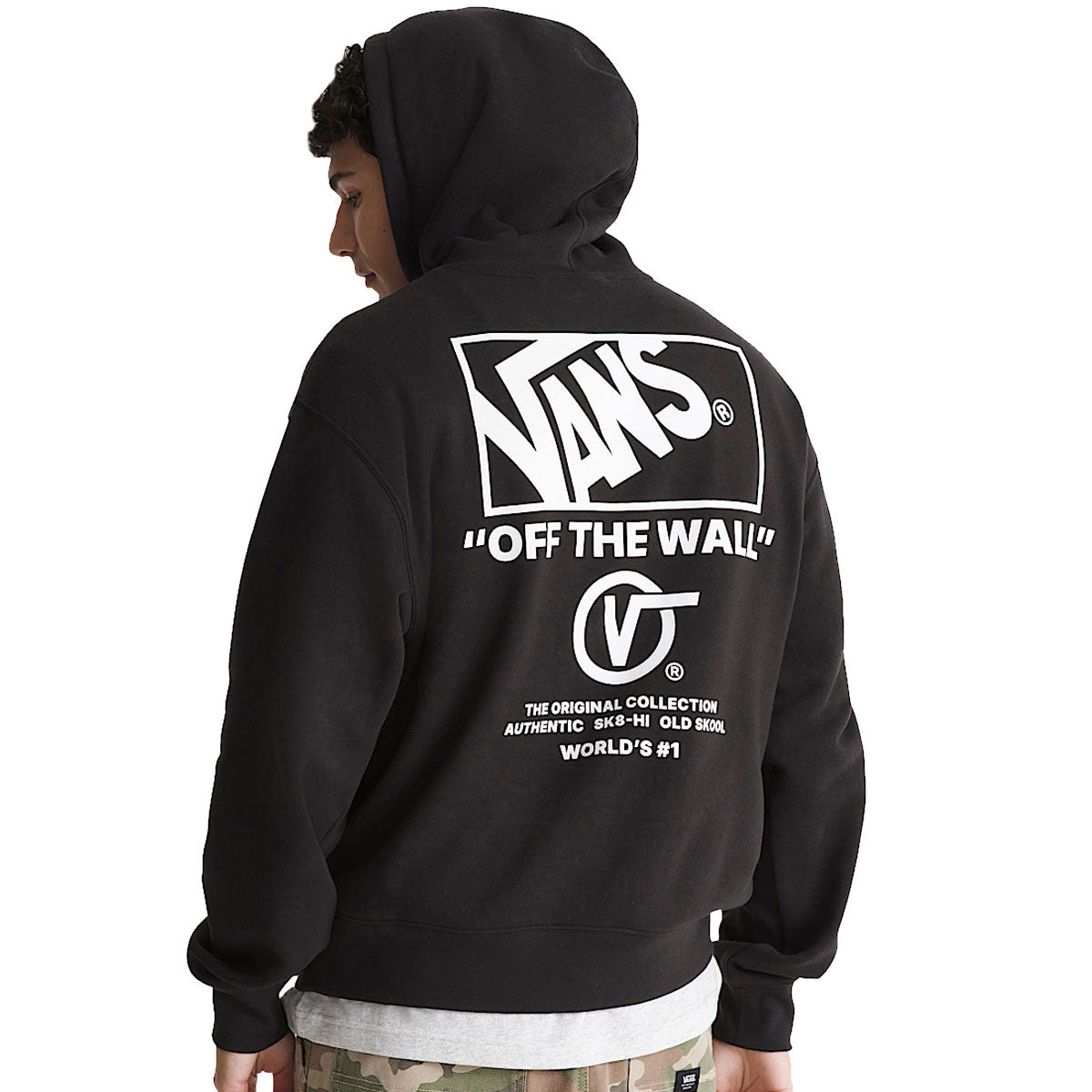 Vans Stacked Hi Hoodie - Black/White image 2