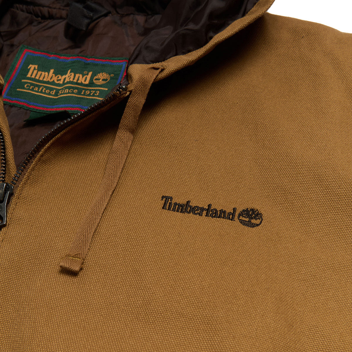 Timberland Insulated Canvas Bomber Jacket - Dark Wheat Boot image 3
