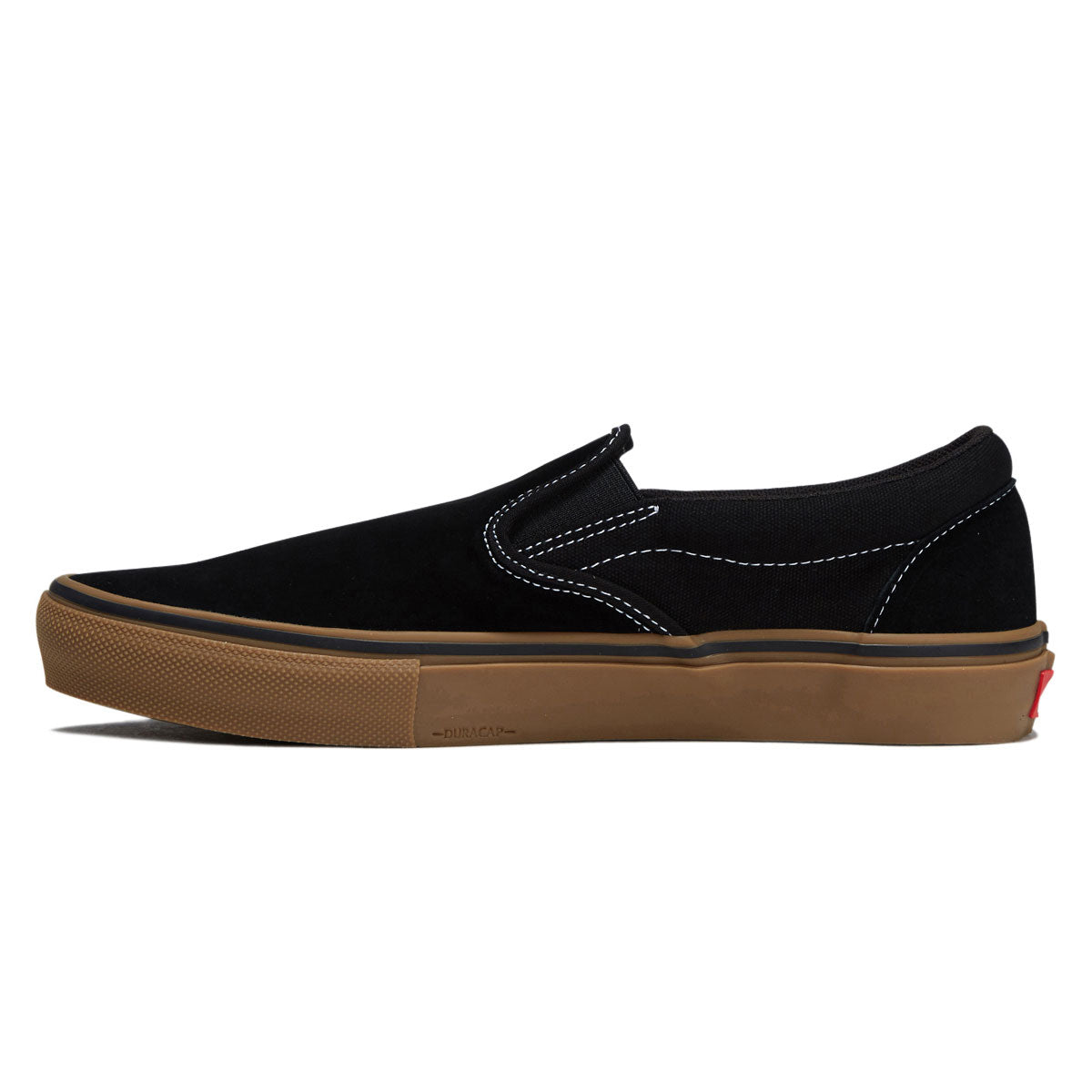 Vans Skate Slip-On Shoes - Black/Gum/White image 2