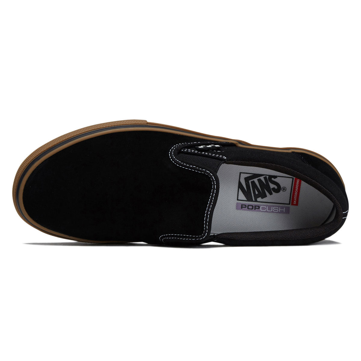 Vans Skate Slip-On Shoes - Black/Gum/White image 3