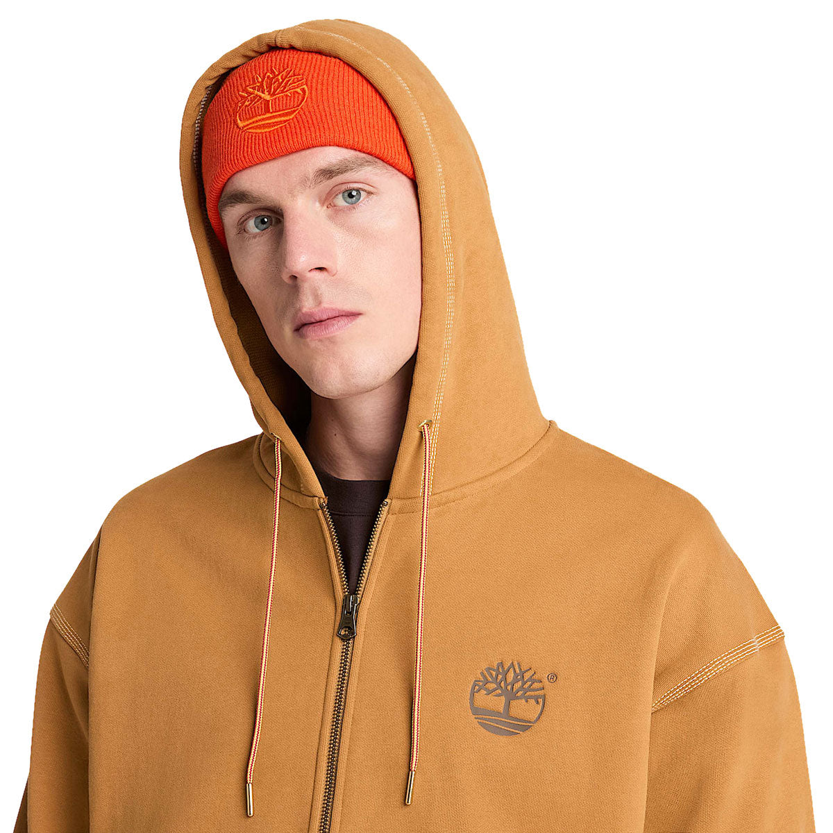 Timberland Iconic Full-Zip Hoodie - Wheat Boot image 4