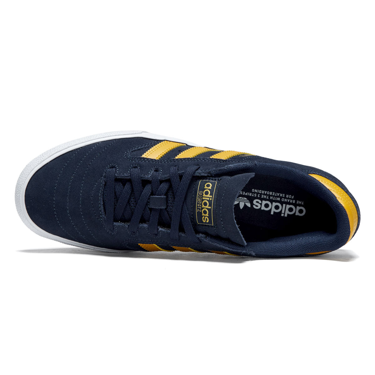 Adidas Busenitz Vulc II Shoes - Collegiate Navy/Preloved Yellow/Ftwr White image 3