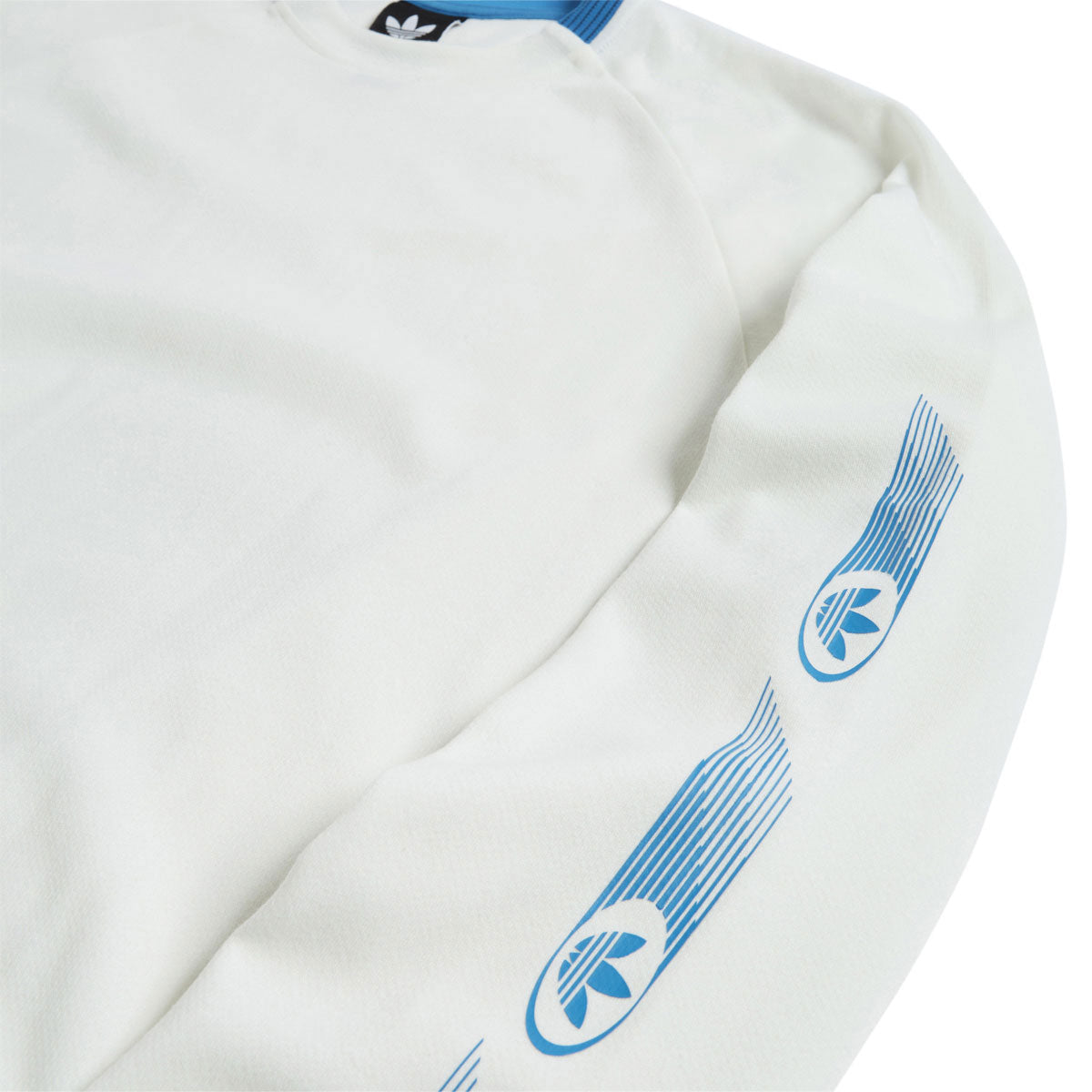 Adidas Skate Form Long Sleeve T-Shirt - Core White/Lucid Ray Blue image 2