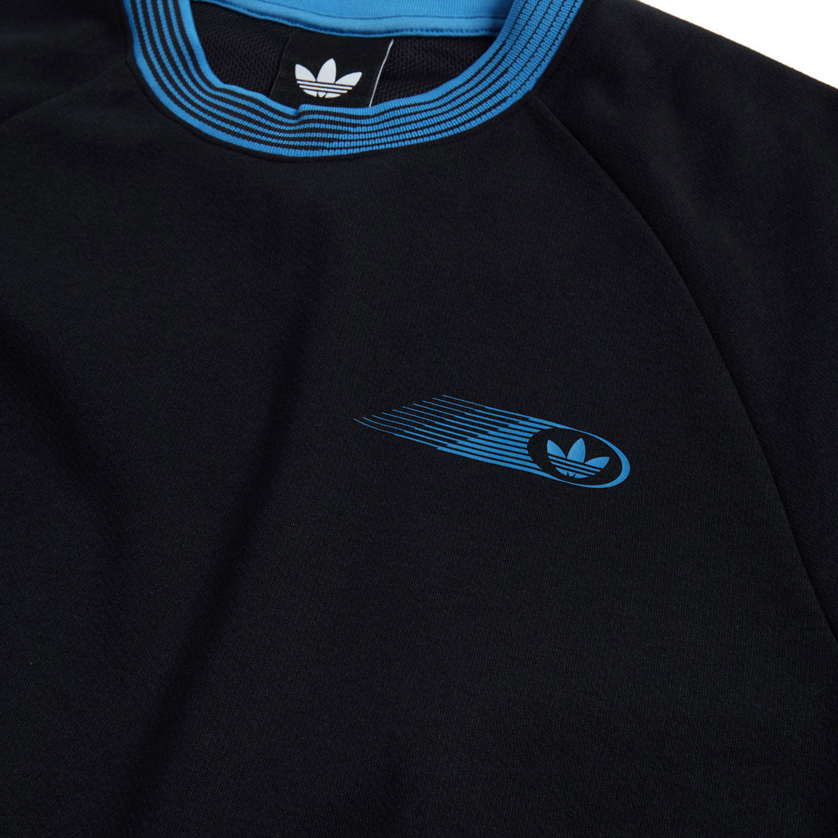Adidas Skate Form T-Shirt - Black/Lucid Ray Blue image 2