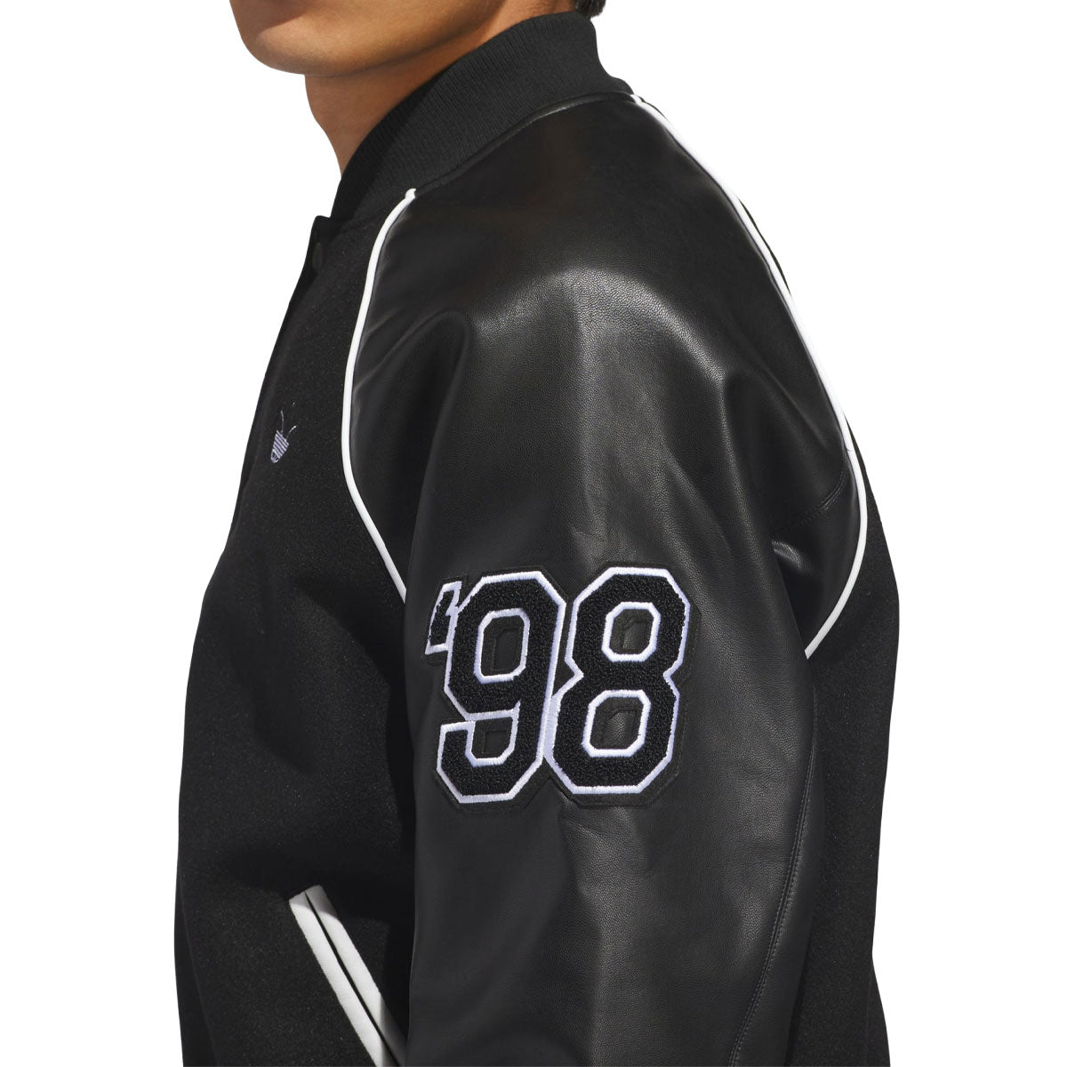 Adidas Tyshawn Letterman Jacket - Black/White image 3
