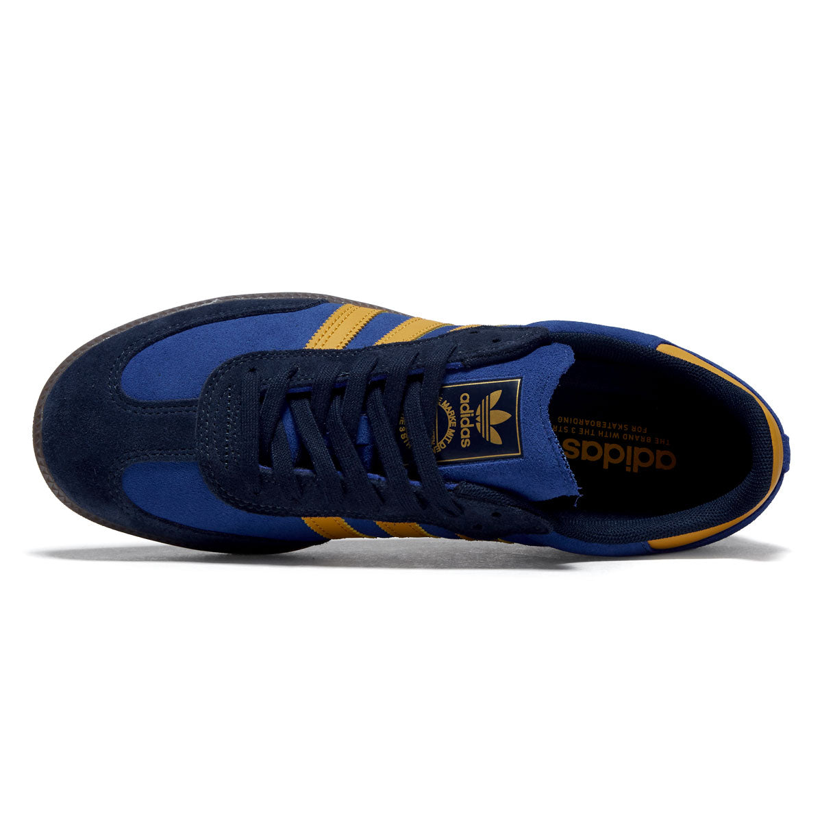 Adidas Samba ADV Shoes - Collegiate Navy/Preloved Yellow/Team Royal Blue image 3