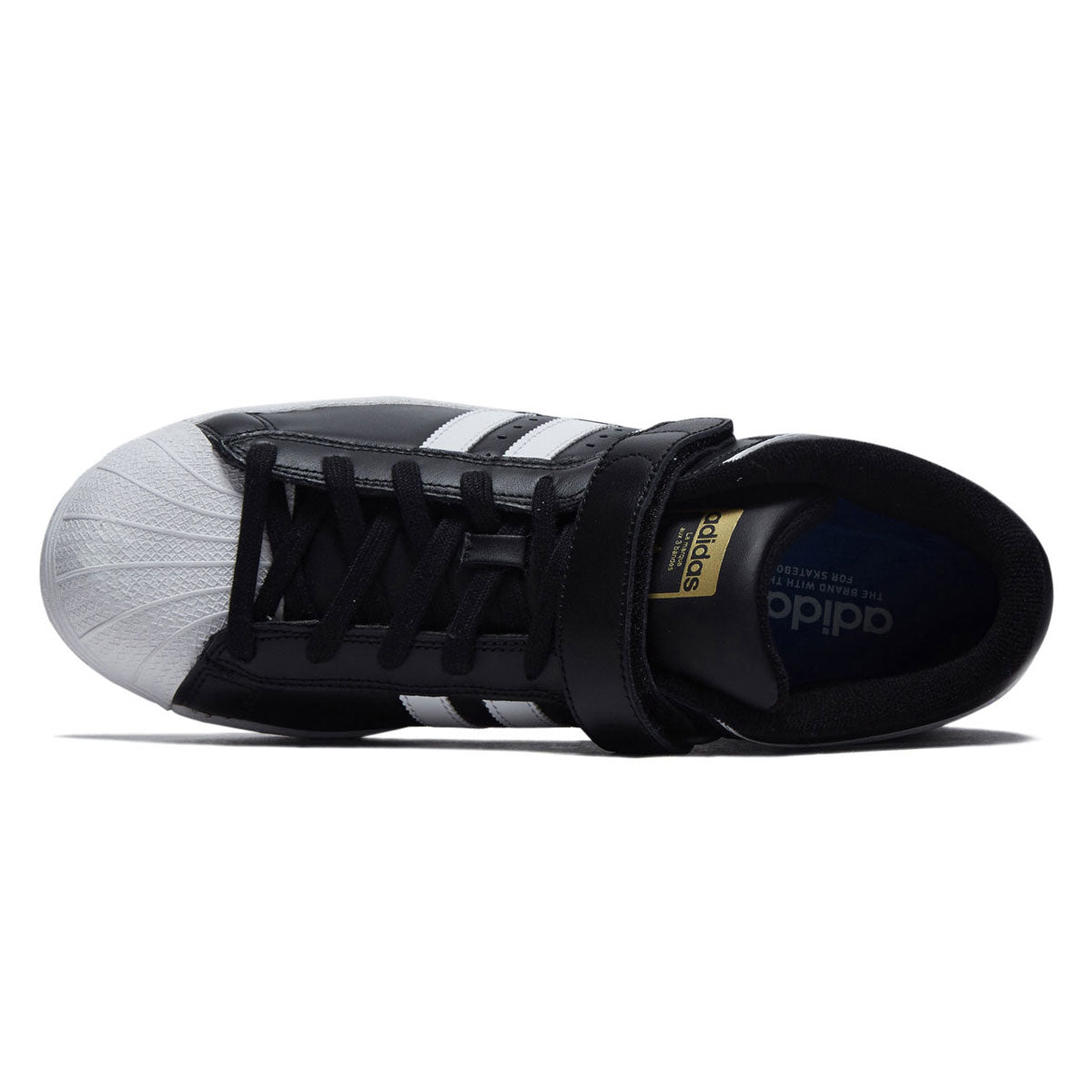 Adidas Pro Shell ADV Shoes - Core Black/Ftwr White/Gold Metallic image 3