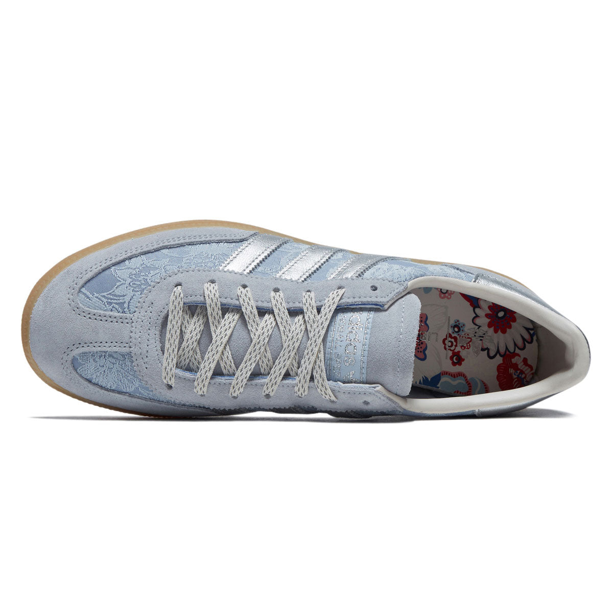 Adidas Womens Handball Spezial Shoes - Crystal Sky/Silver Metallic/Chalk White image 3
