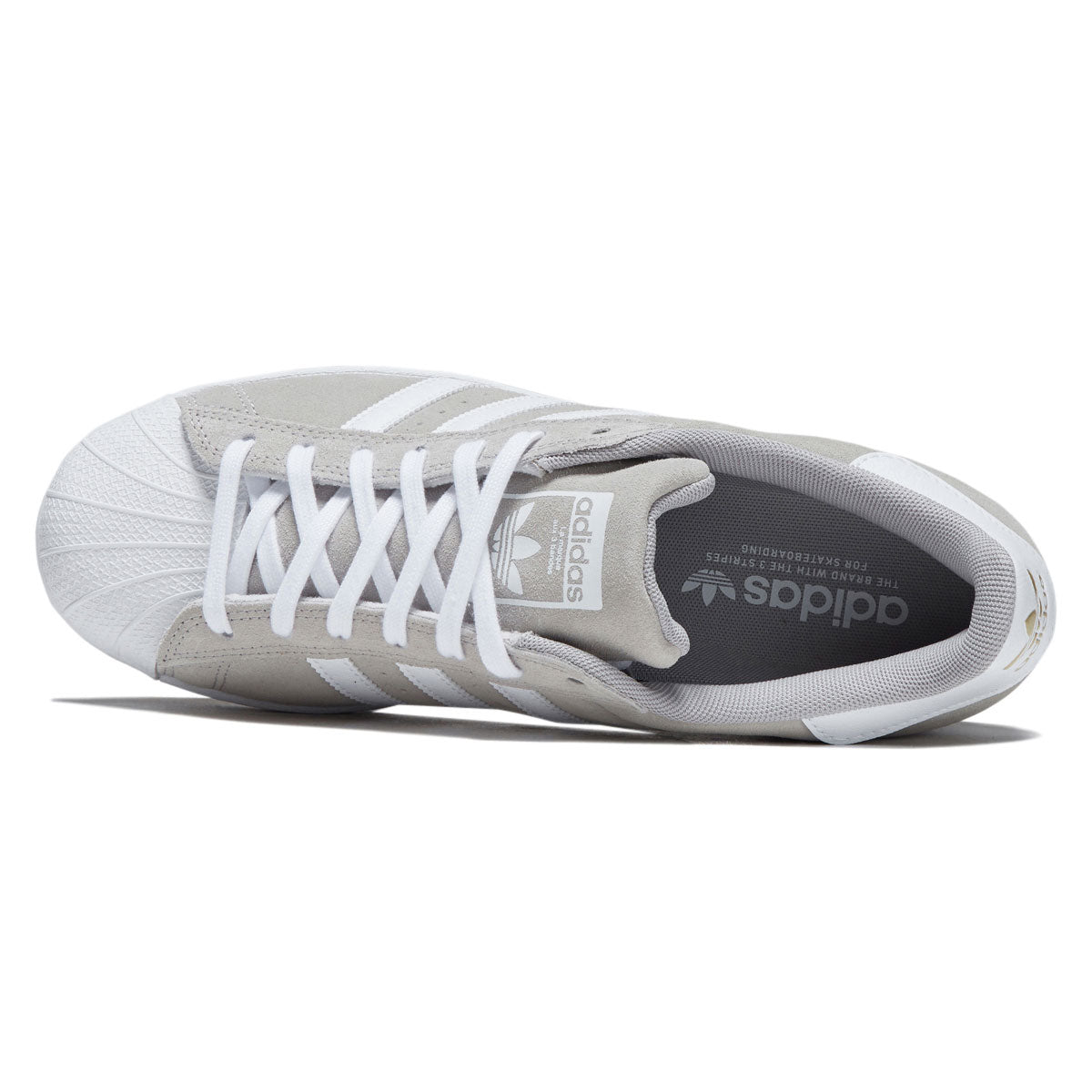 Adidas Superstar ADV Shoes - Clear Granite/Ftwr White/Gold Metallic image 3