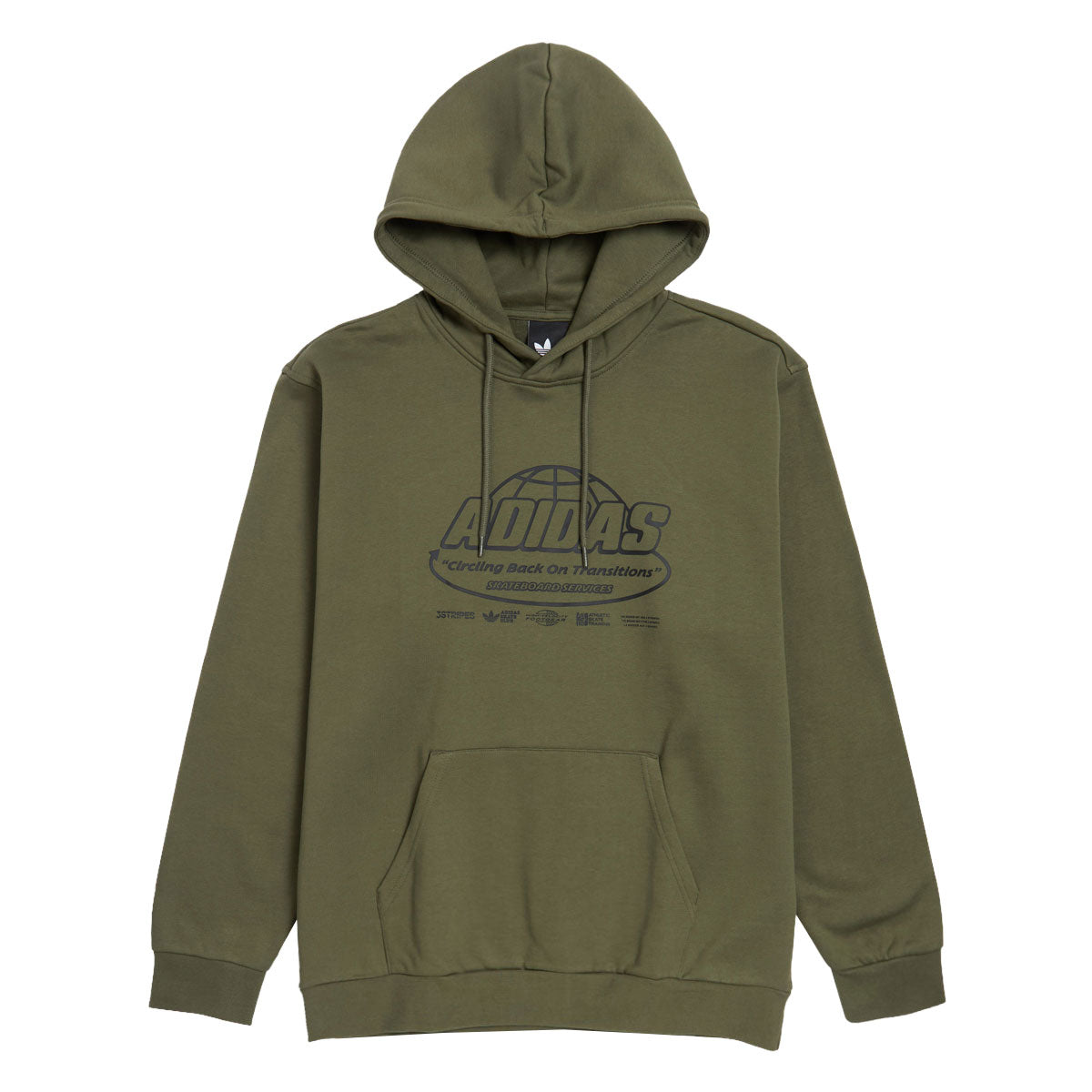 Adidas Skate Adi Core Hoodie - Olive Strata image 1
