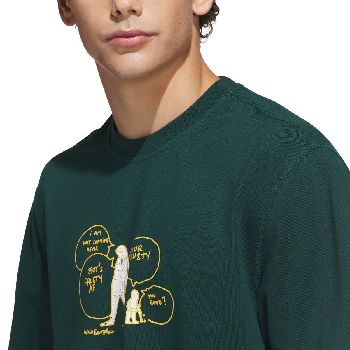 Adidas Gonz Crusty T-Shirt - Aurora Ivy/Black image 2