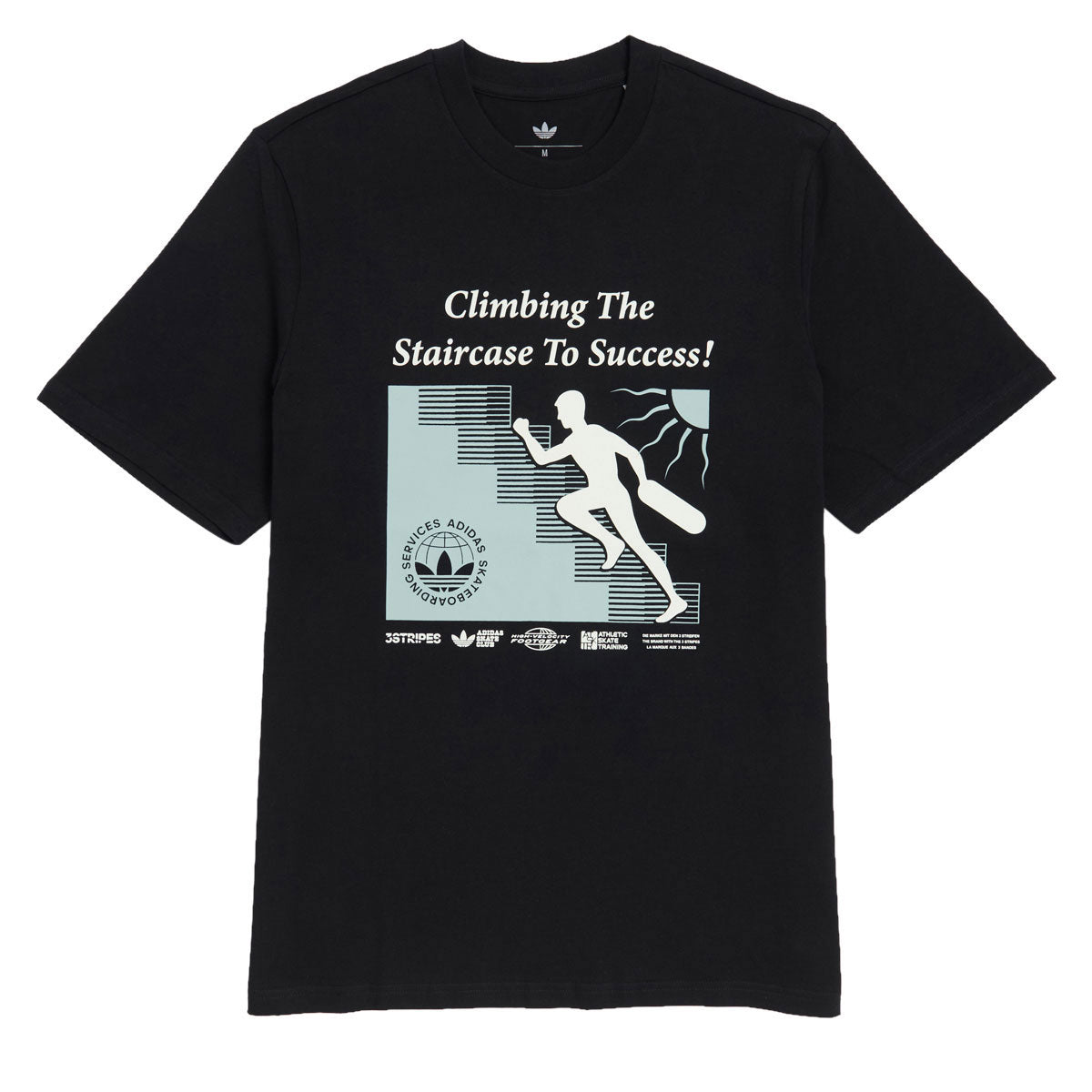 Adidas Skate Staircase T-Shirt - Black image 1