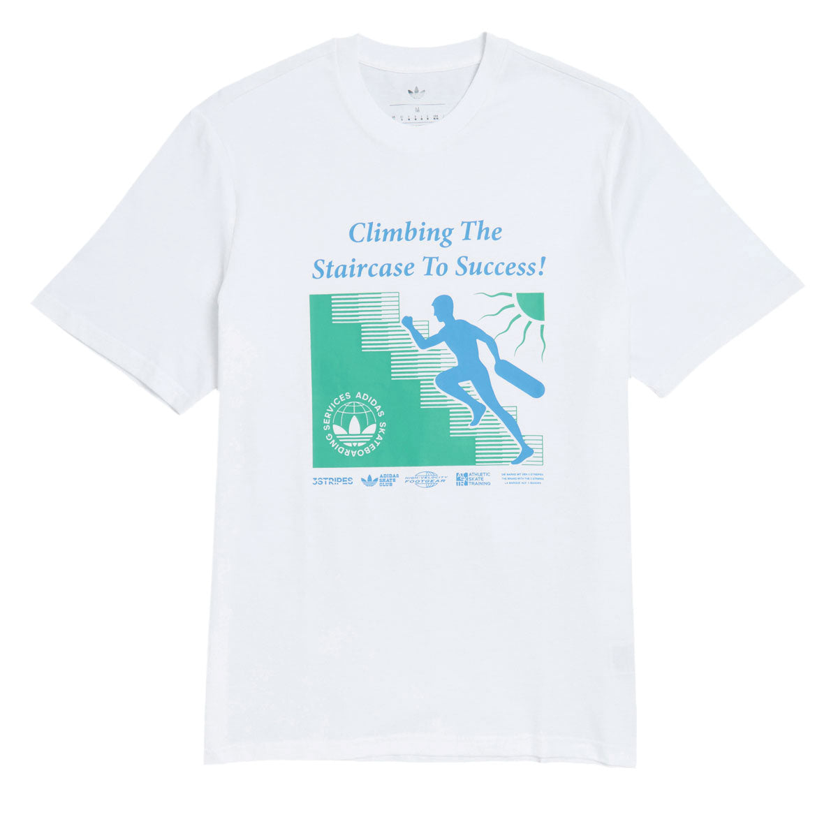 Adidas Skate Staircase T-Shirt - White image 1