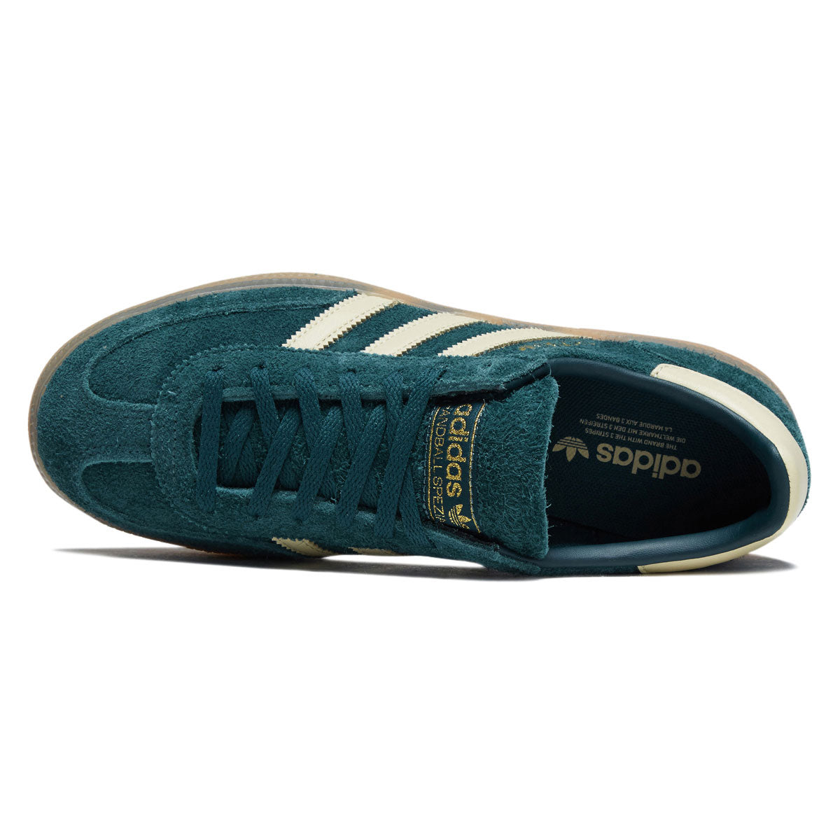 Adidas Womens Handball Spezial Shoes - Rich Green/Warm Vanilla/Gold Metallic image 3