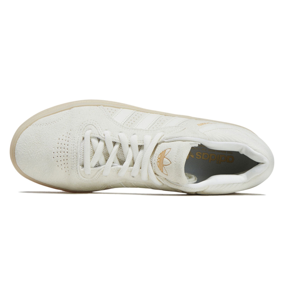 Adidas Tyshawn Shoes - Off White/Off White/Gold Metallic image 3