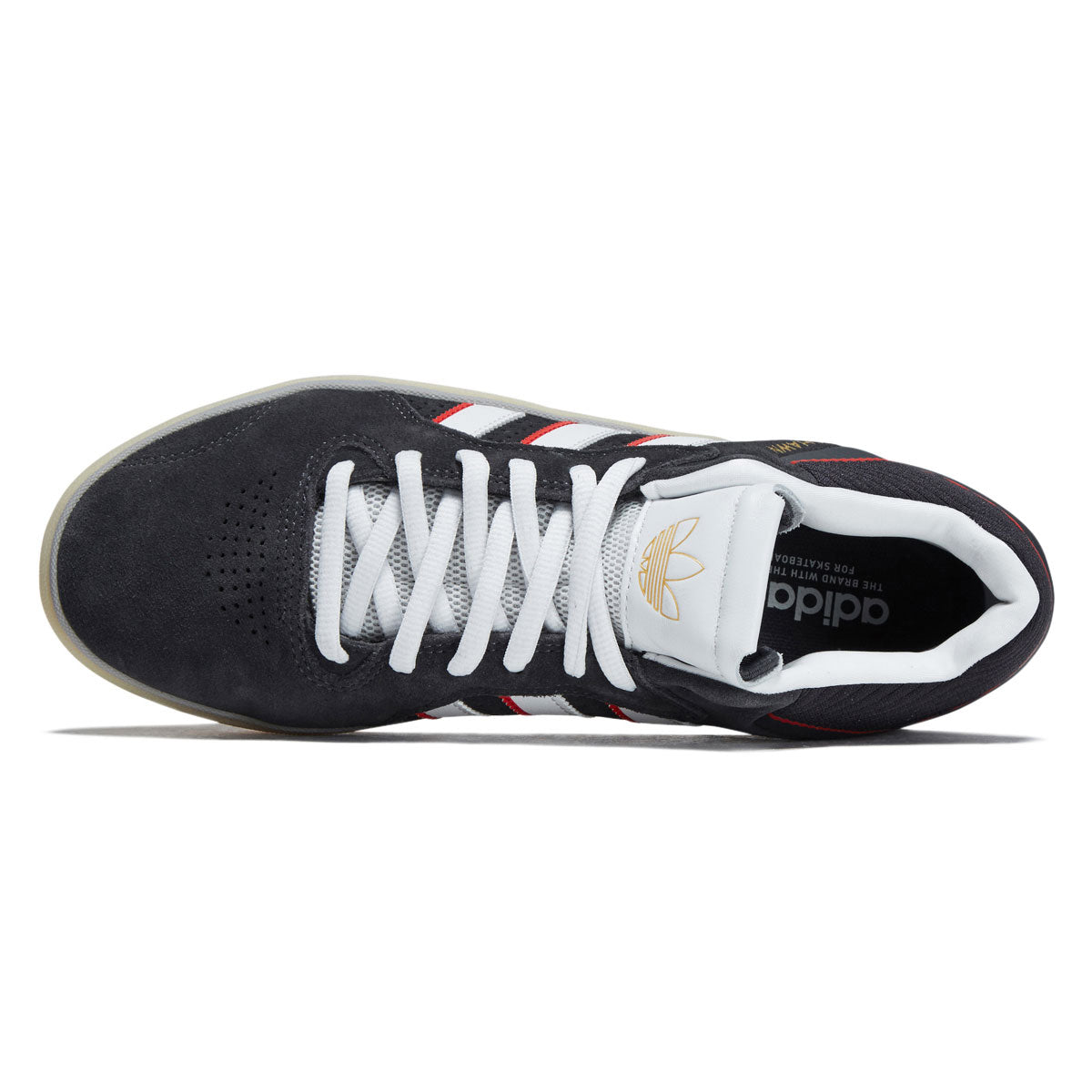 Adidas Tyshawn Shoes - Carbon/Crystal White/Better Scarlet image 3