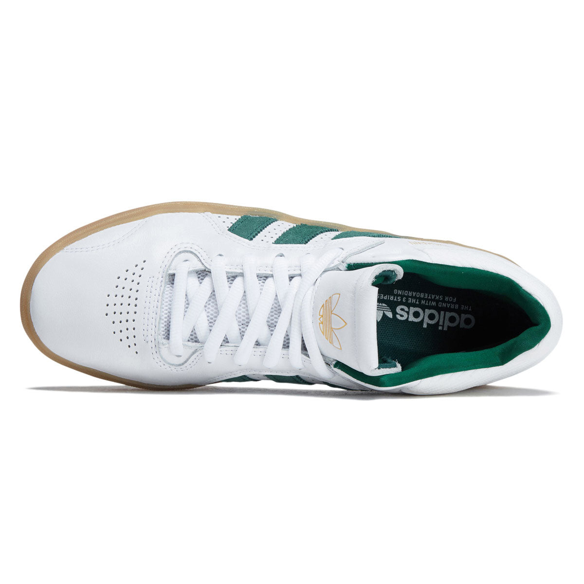 Adidas Tyshawn Shoes - Ftwr White/Collegiate Green/Gum image 3