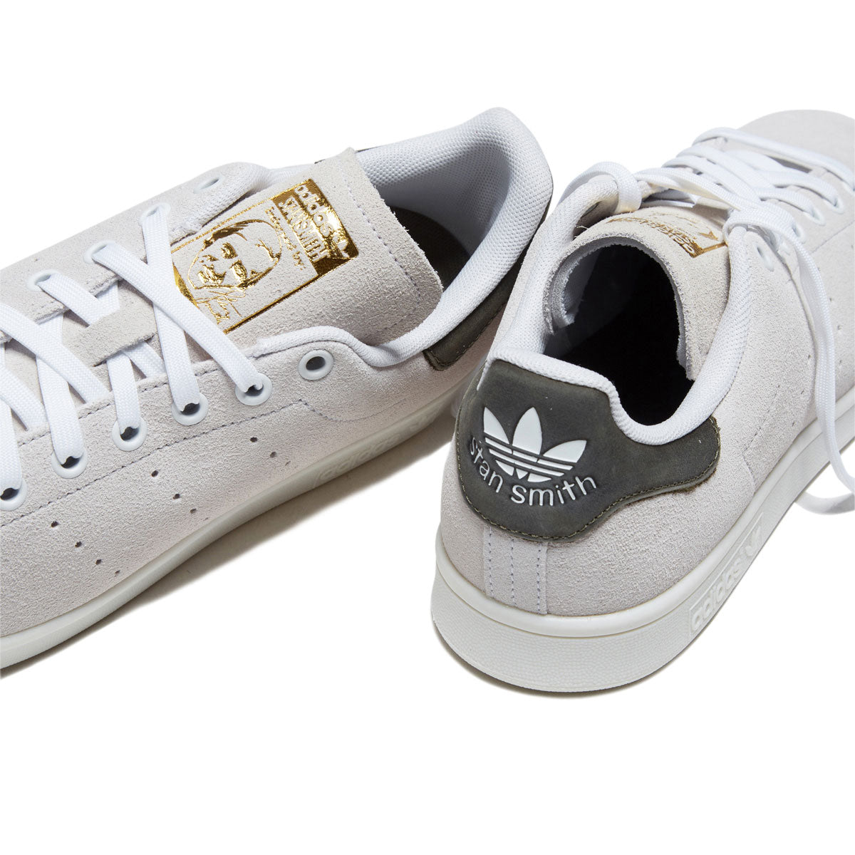 Adidas Stan Smith ADV Shoes - Crystal White/Olive Strata/Gold Metallic image 5
