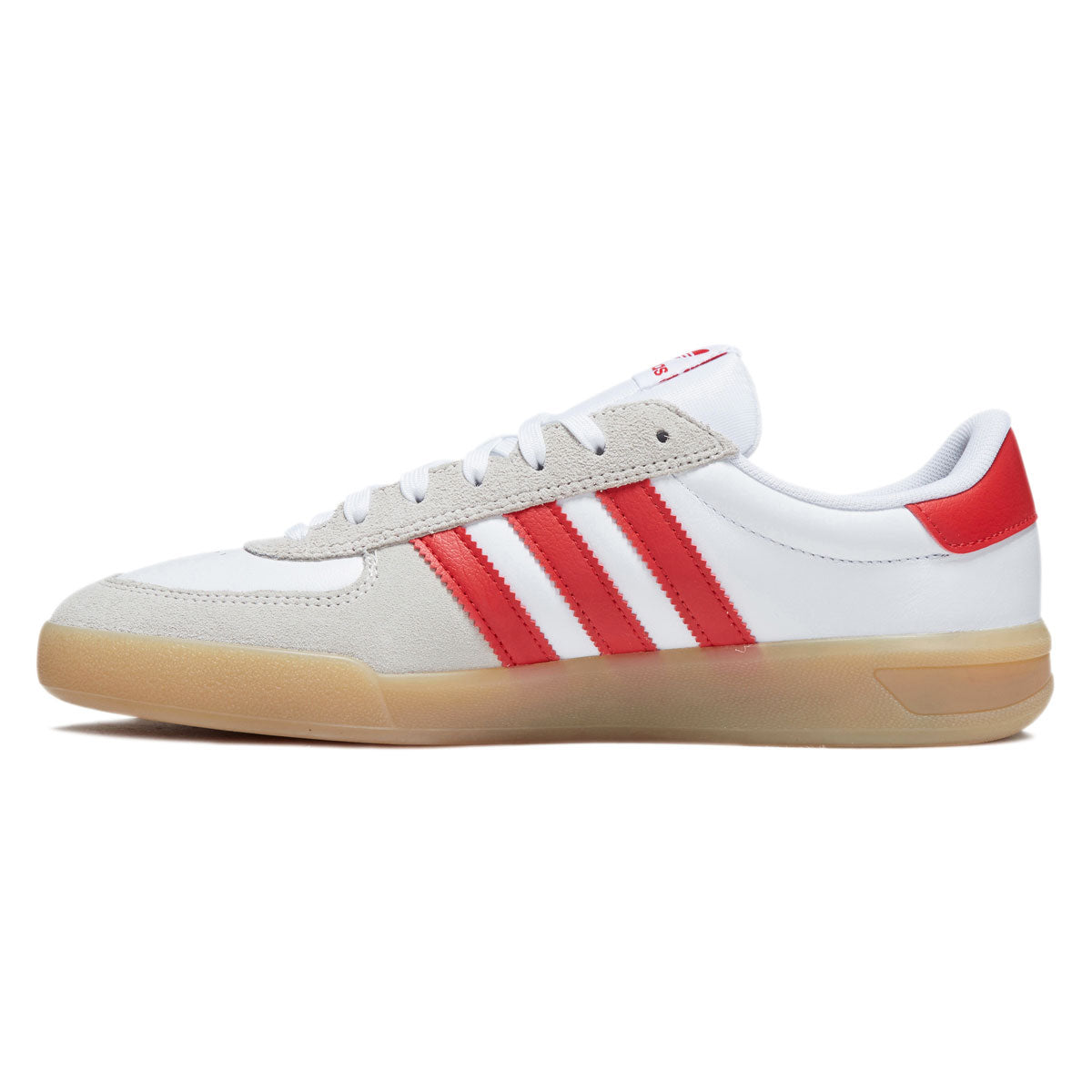 Adidas Glenburn Shoes - Ftwr White/Better Scarlet/Gum image 2
