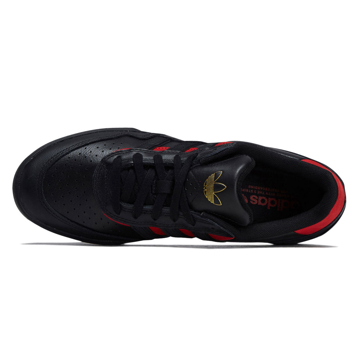 Adidas Tyshawn II Shoes - Core Black/Core Black/Better Scarlet image 3