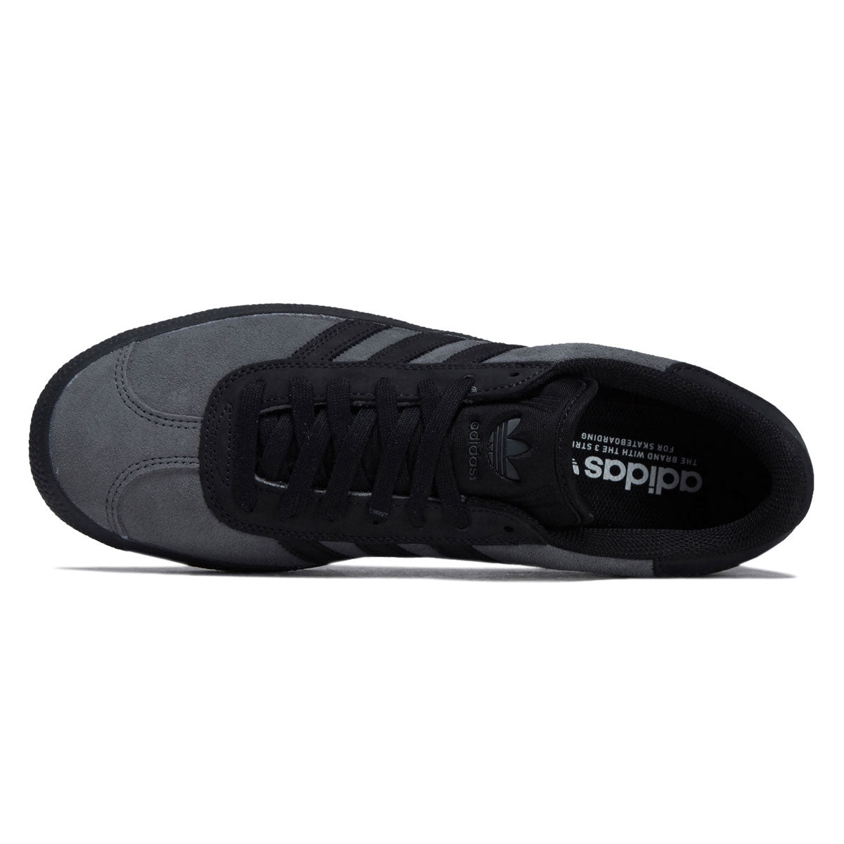 Adidas Gazelle ADV Shoes - Grey/Core Black/Gold Metallic image 3