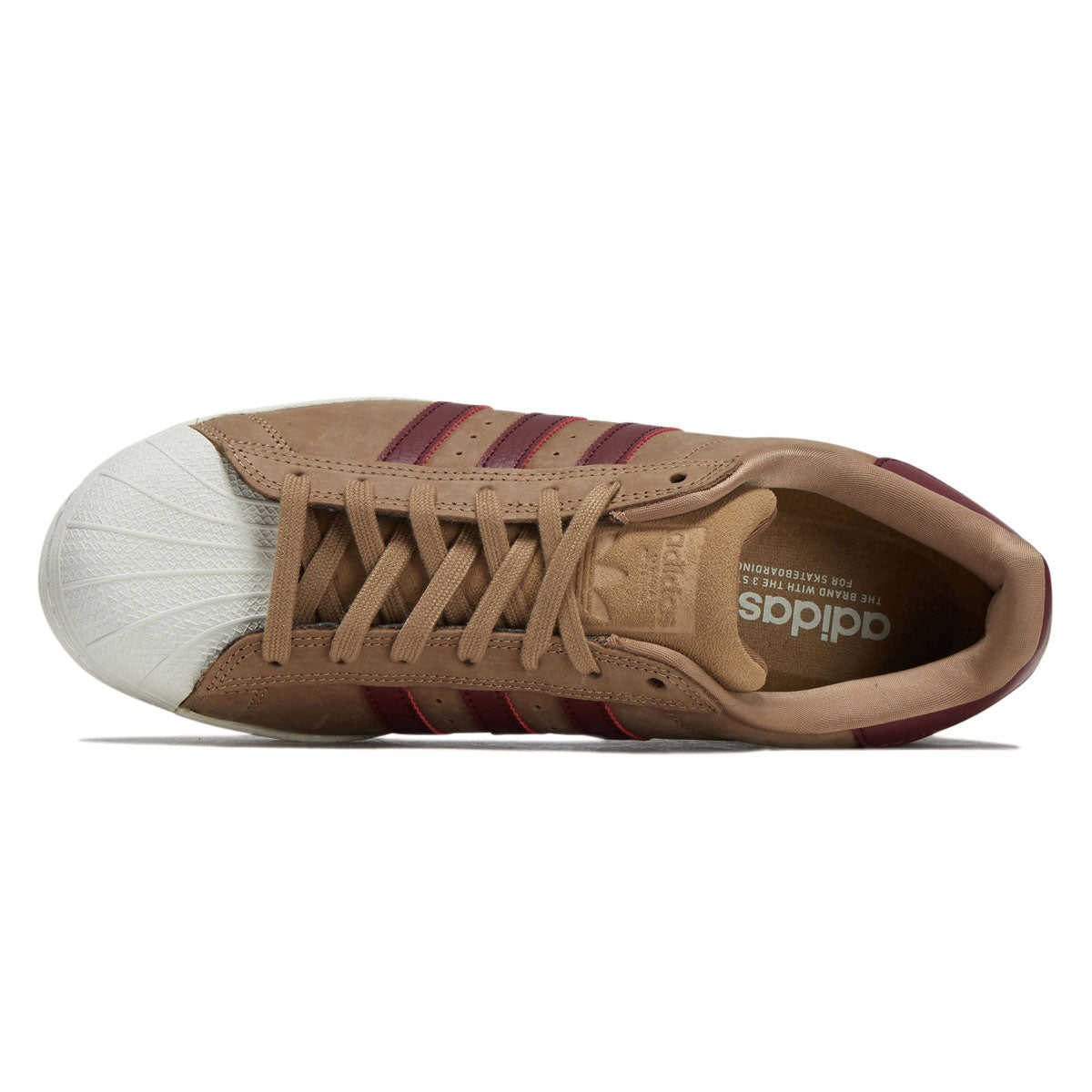 Adidas Superstar ADV Shoes - Cardboard/Shadow Red/Gold Metallic image 3