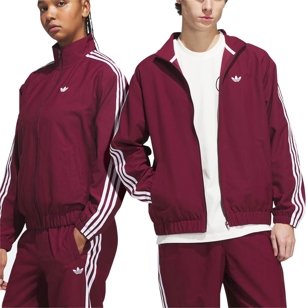 Adidas Superfire Track Jacket - Shadow Red/White image 4