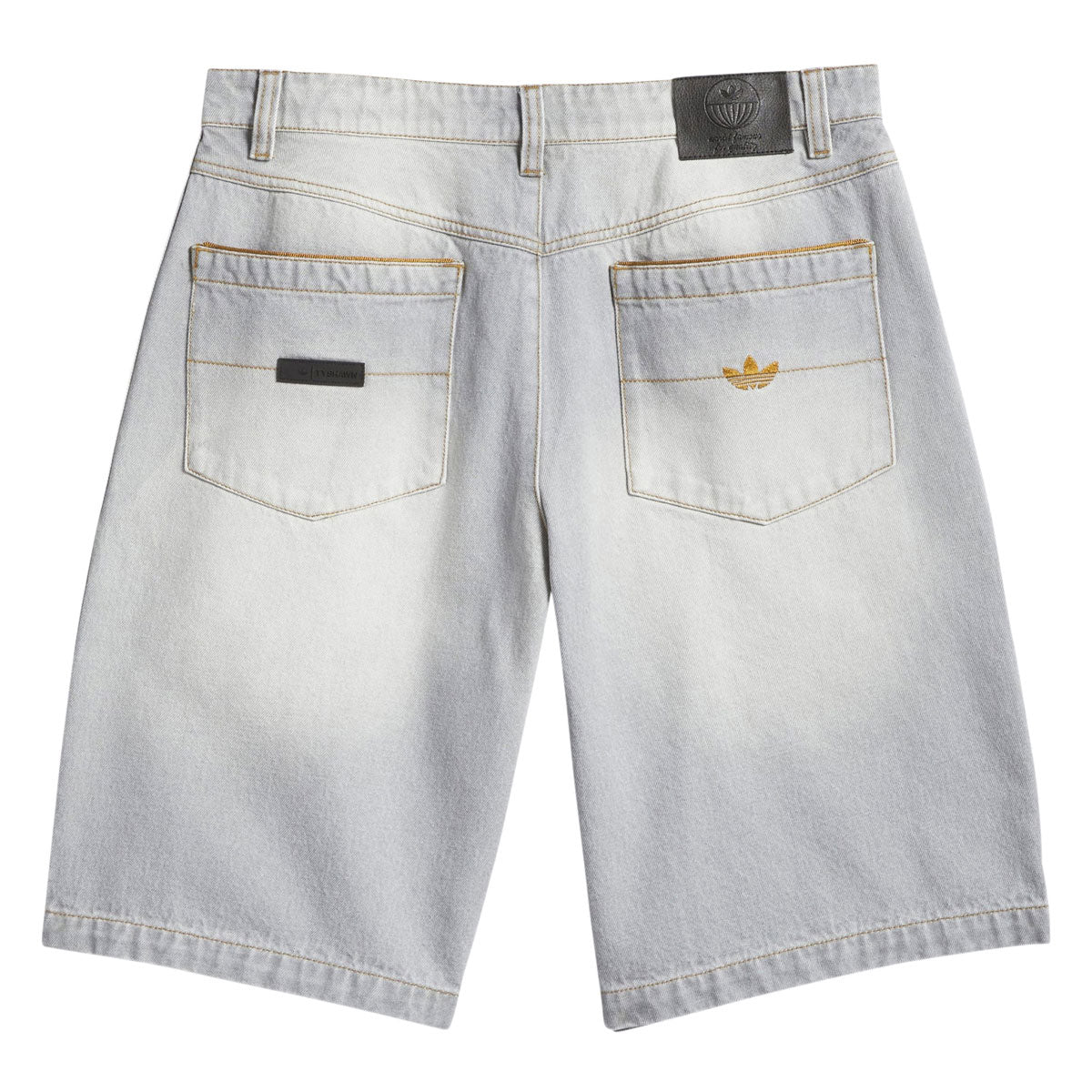 Adidas Tyshawn Washed Denim Shorts - Grey image 2