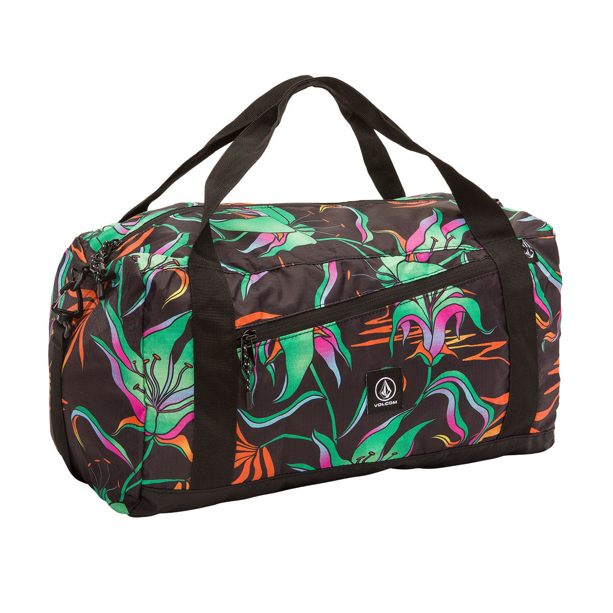 Volcom BT Packable Duffle Bag - Black/Green image 1