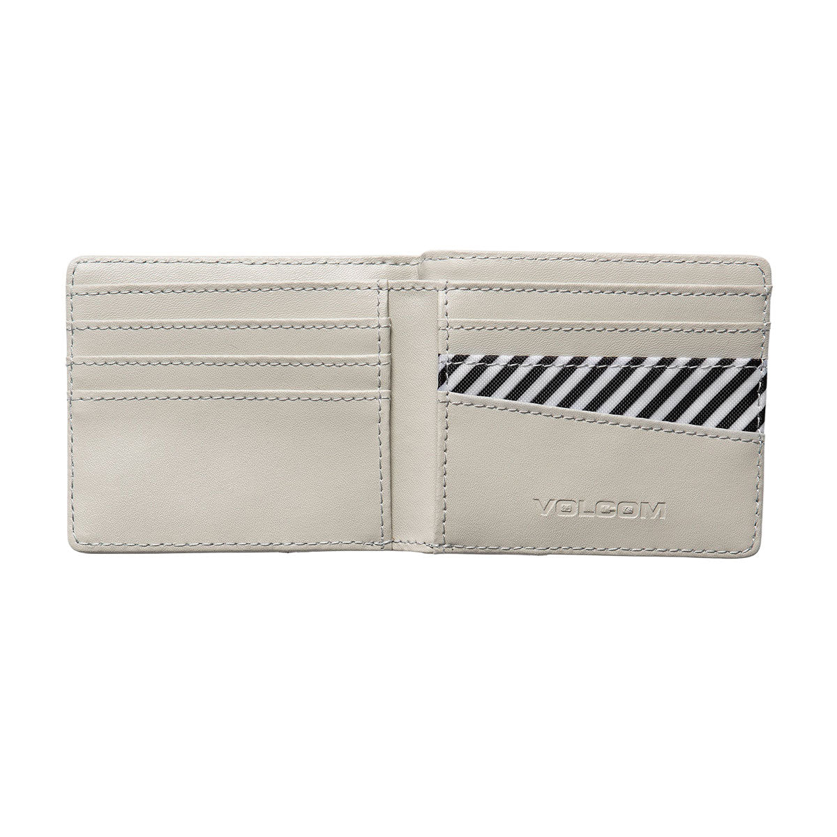 Volcom Pay-A-Pal Leather Bifold Wallet - Stone image 2