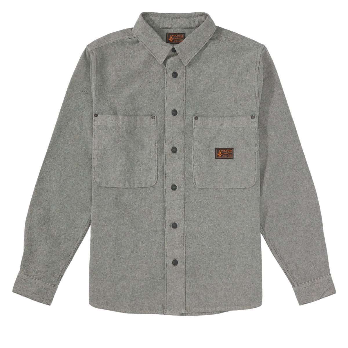 Volcom Levelstone Long Sleeve Shirt - Antique Black image 1
