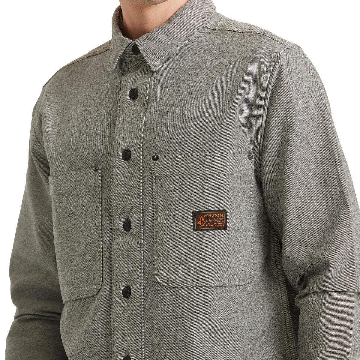 Volcom Levelstone Long Sleeve Shirt - Antique Black image 3