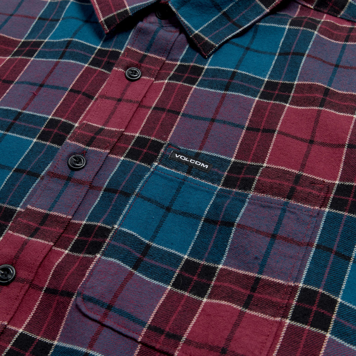 Volcom Cadenplaid Long Sleeve Shirt - Cosmic Blue image 3