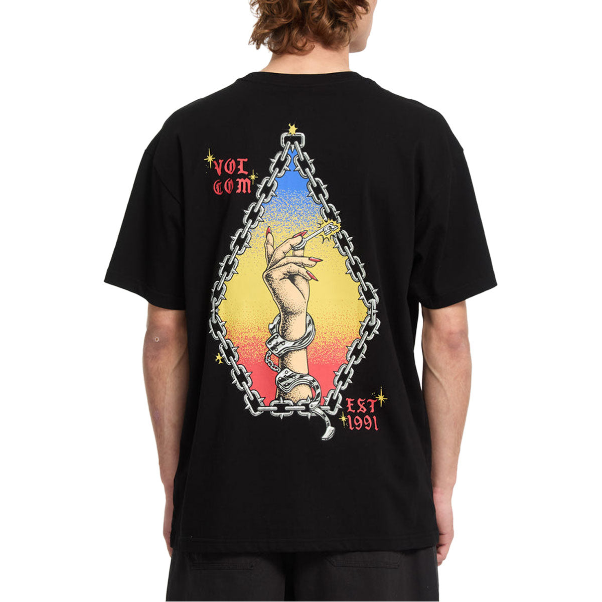 Volcom Fa Daniel Shepard Unlocked T-Shirt - Black image 3