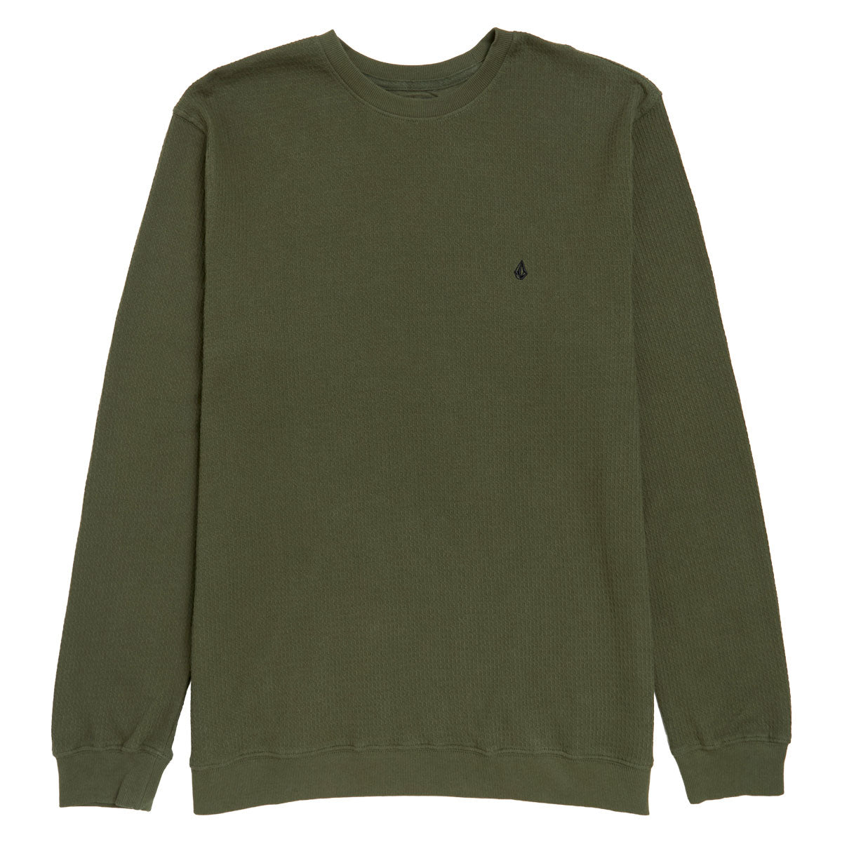 Volcom Gridstone Crew Long Sleeve Shirt - Brownstone image 1