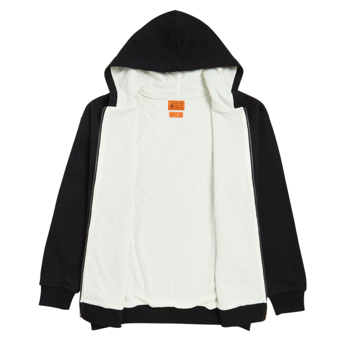 Volcom Axestone Workwear Lined Fleece Hoodie - Black image 2