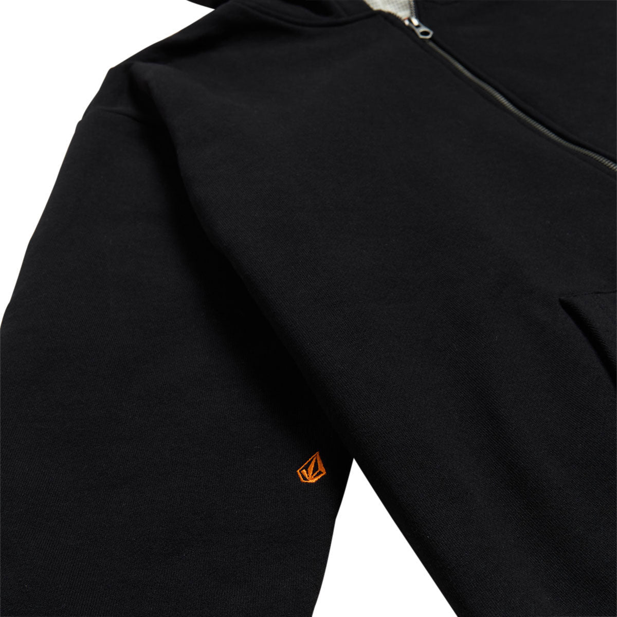 Volcom Axestone Workwear Lined Fleece Hoodie - Black image 4