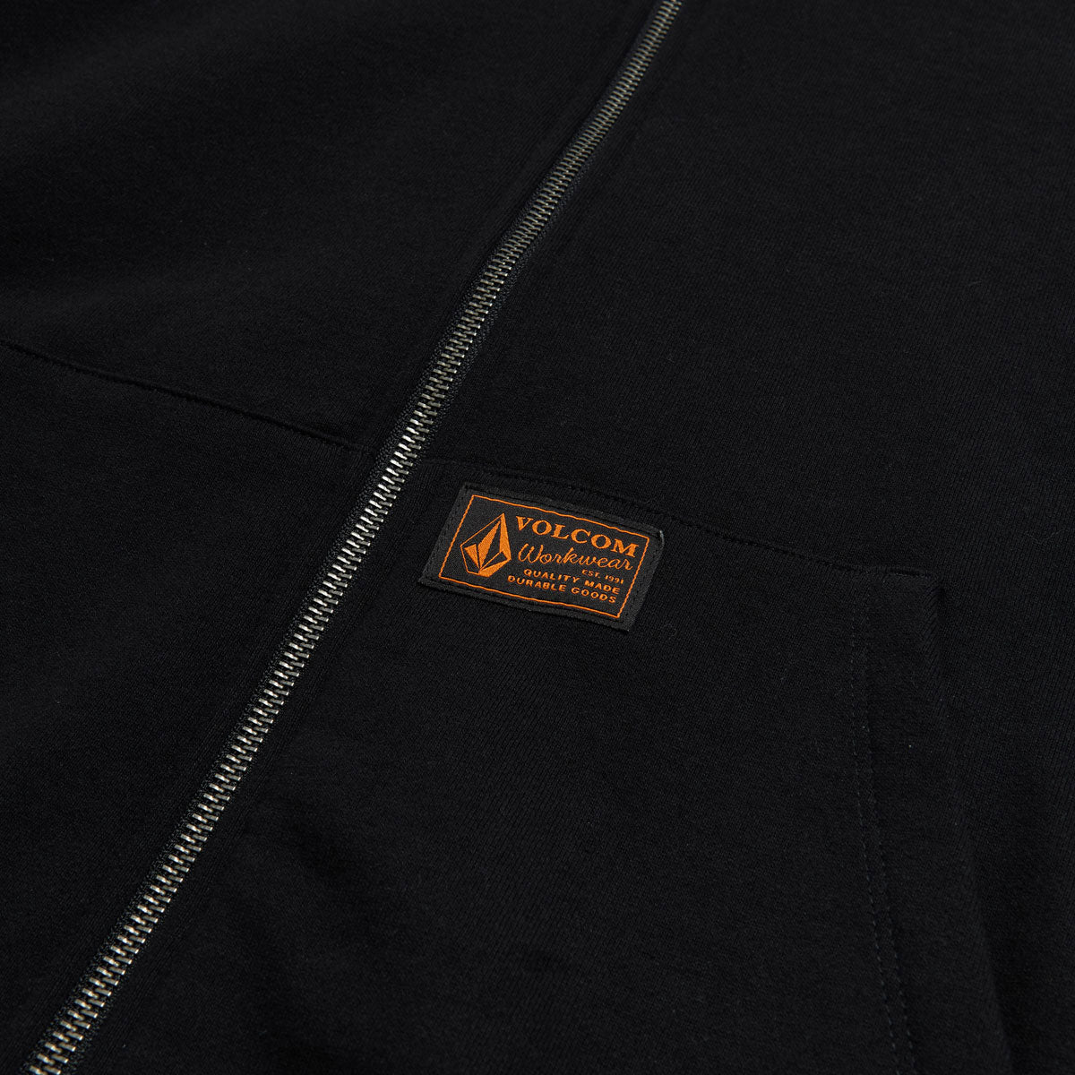 Volcom Axestone Workwear Lined Fleece Hoodie - Black image 5