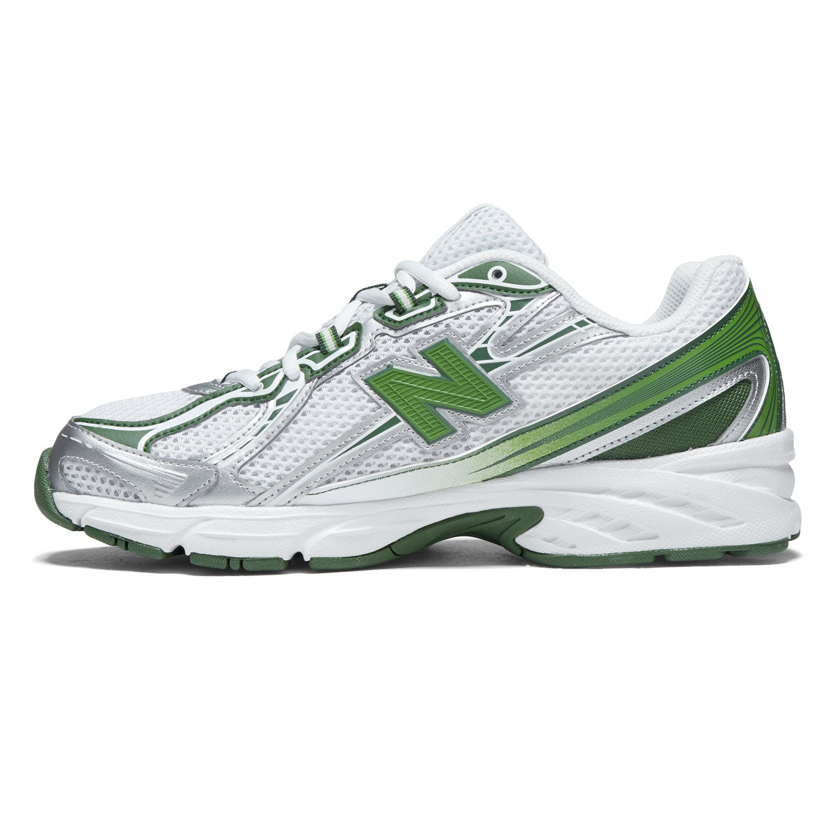 New Balance 740 Shoes - White/Alpine Green image 2