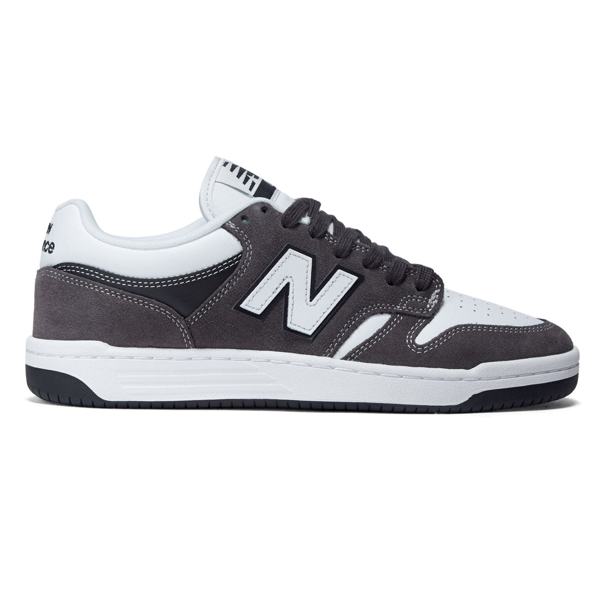 New Balance 480 Wide Shoes - Dark Grey/White image 1