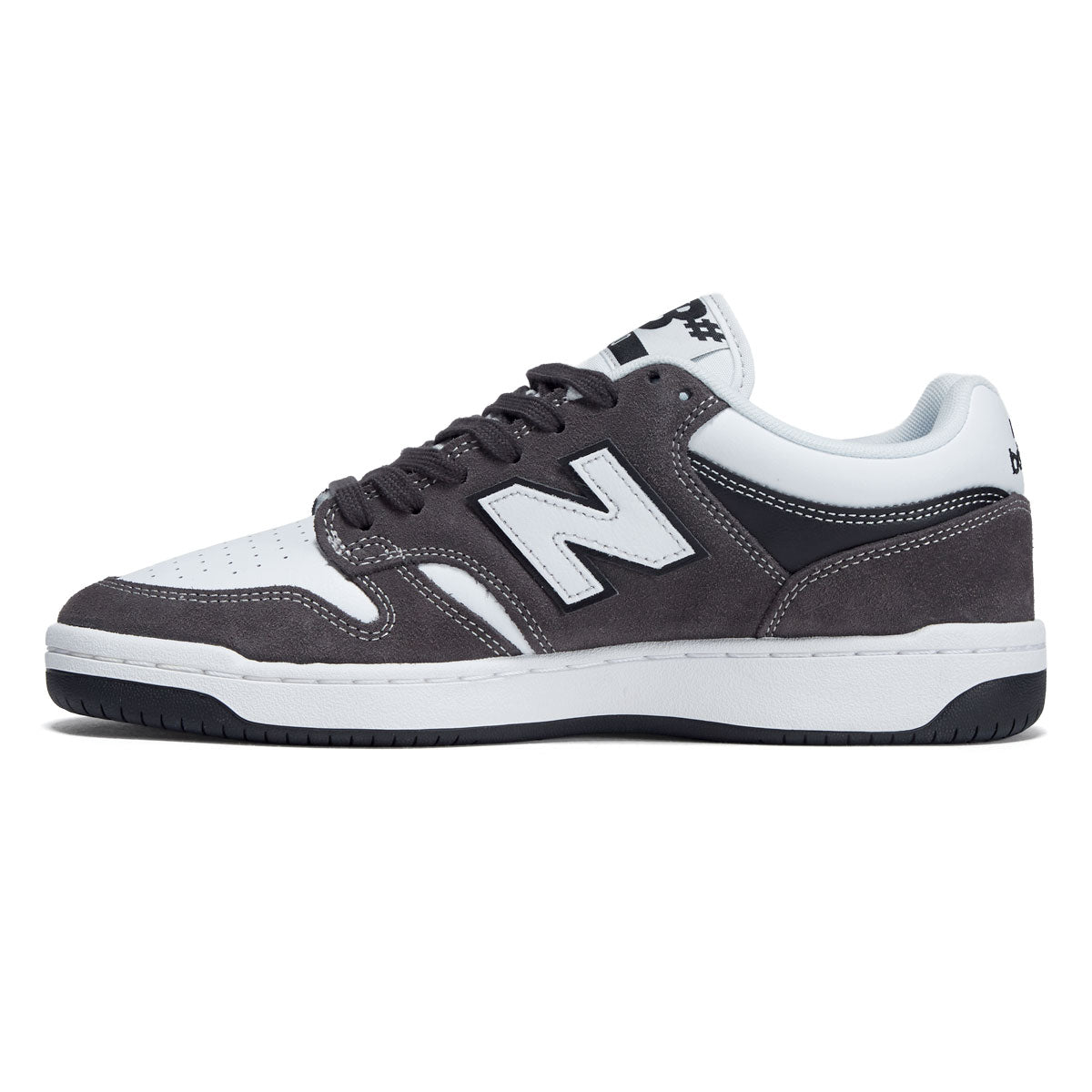 New Balance 480 Wide Shoes - Dark Grey/White image 2