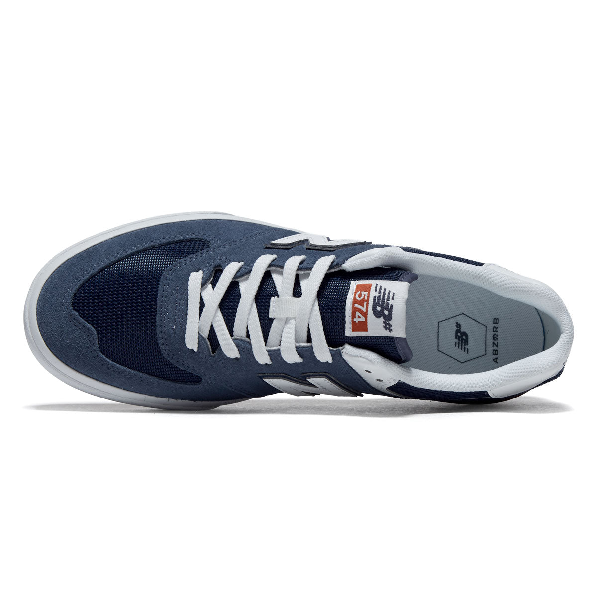 New Balance 574 Vulc Shoes - Blue/White image 3