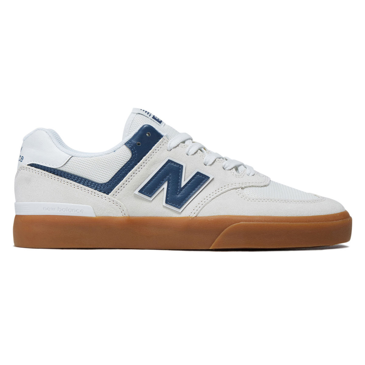 New Balance 574 Vulc Wide Shoes - Sea Salt/Blue image 1