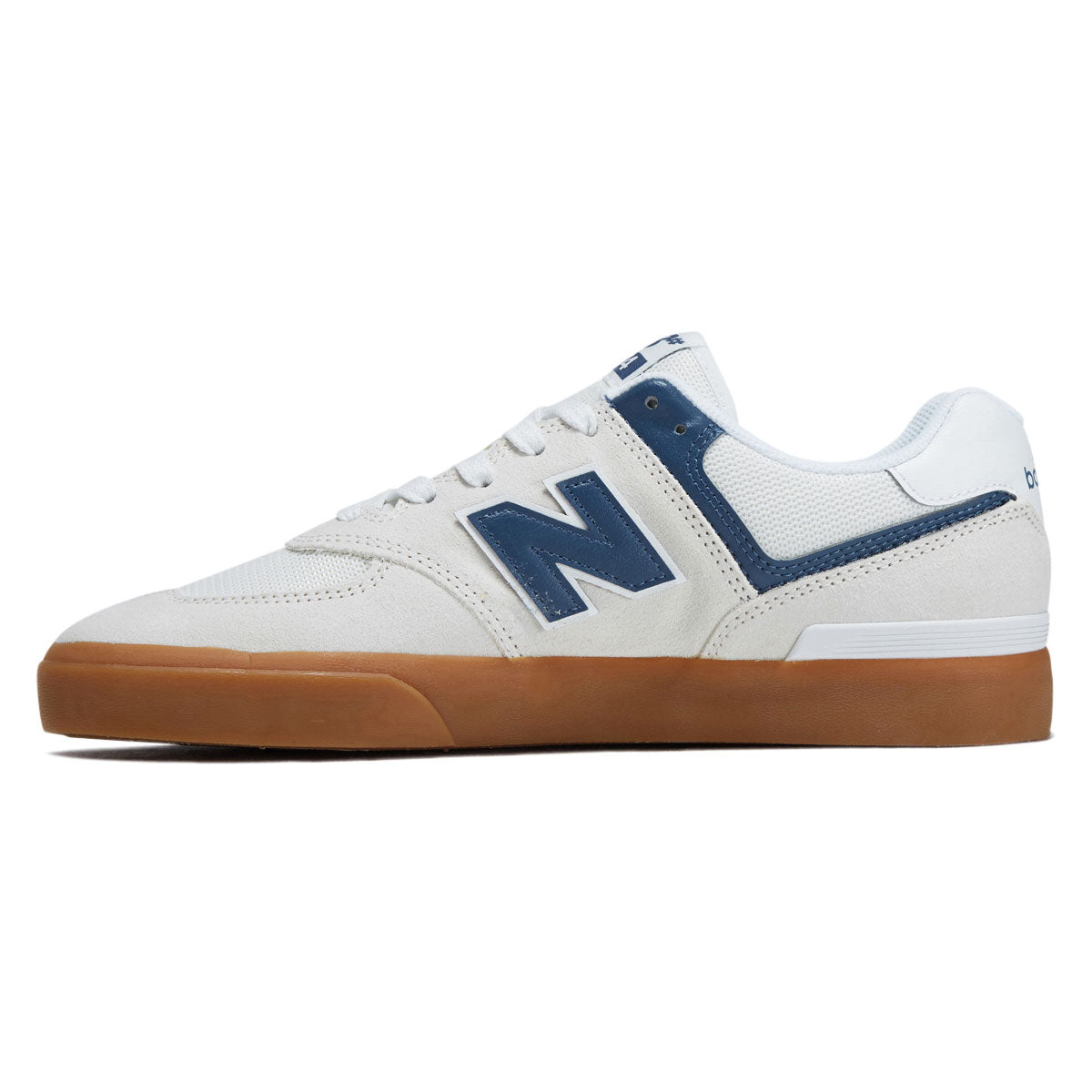 New Balance 574 Vulc Wide Shoes - Sea Salt/Blue image 2