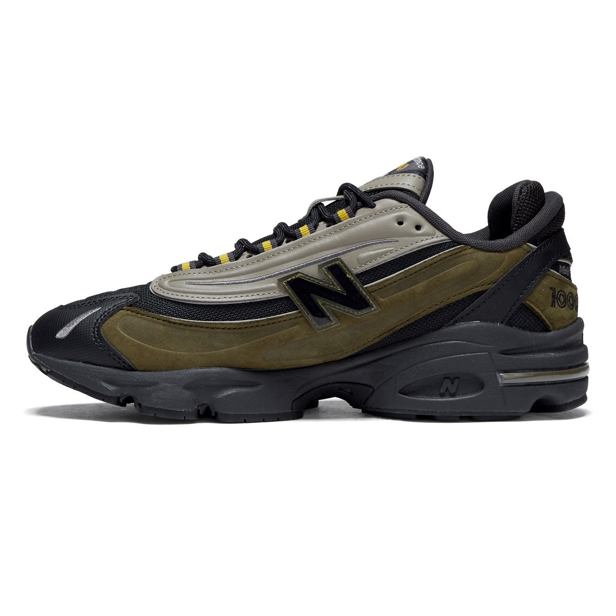 New Balance 1000 Shoes - Woodland/Baroque Gold/Black image 2
